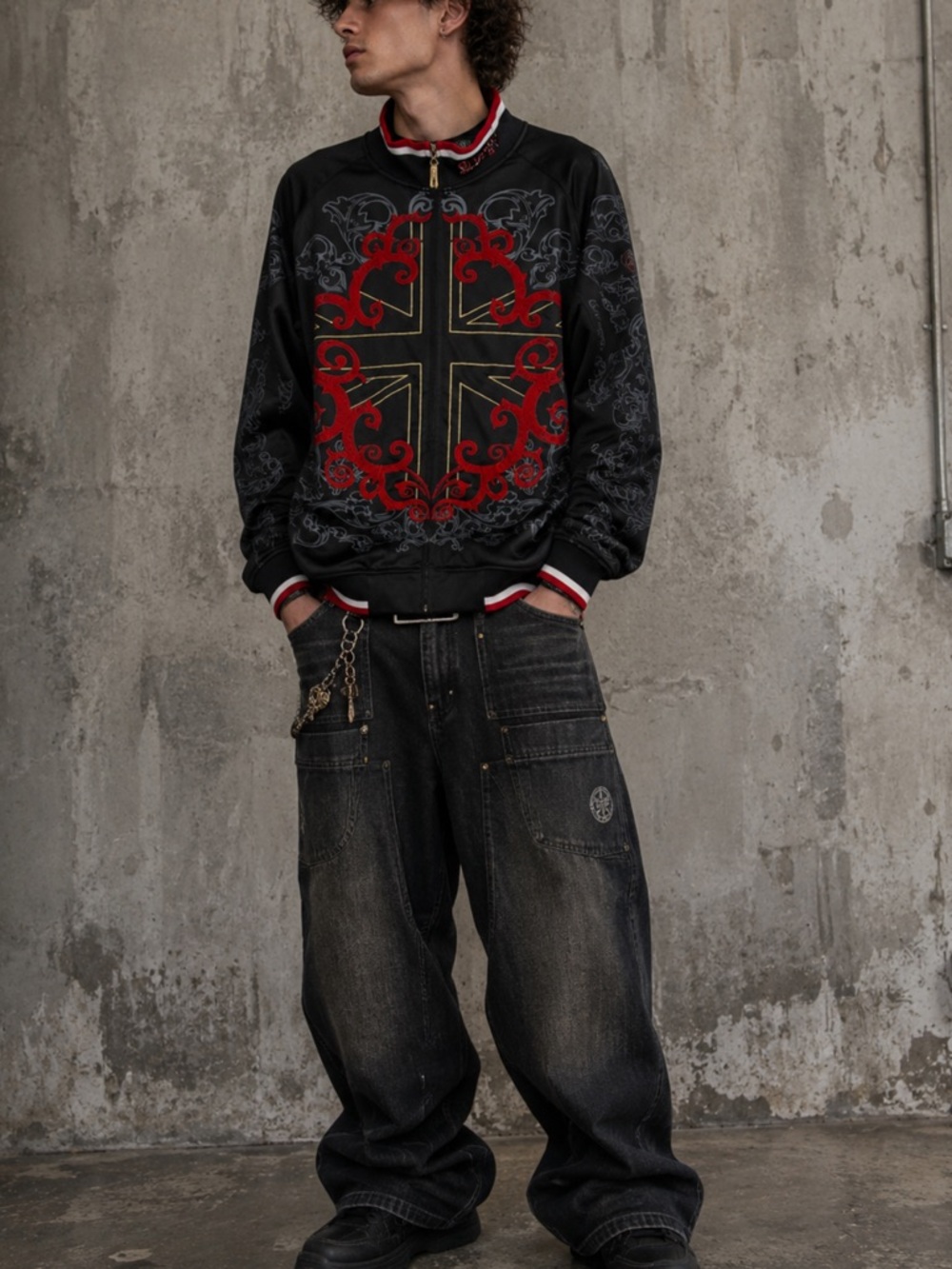 COOGI Mens Supreme Crest Jacket Sz XXXL‎ Full Zip COOGI Cyber Grunge Streetwear